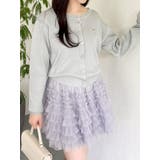 グレー | プレートシンプルカーディガン | dazzlin