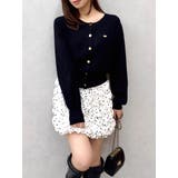 ブラック | プレートシンプルカーディガン | dazzlin