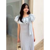 ショルダーリボンフリルカットワンピース | dazzlin | 詳細画像12