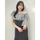 ミックス | ショルダーリボンフリルカットワンピース | dazzlin