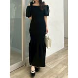 【WEB限定】シフォンスリーブリブニットワンピース | dazzlin | 詳細画像12 