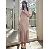 【WEB限定】シフォンスリーブリブニットワンピース | dazzlin | 詳細画像20 