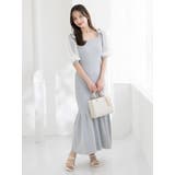 【WEB限定】シフォンスリーブリブニットワンピース | dazzlin | 詳細画像4 