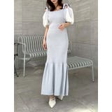 【WEB限定】シフォンスリーブリブニットワンピース | dazzlin | 詳細画像9 
