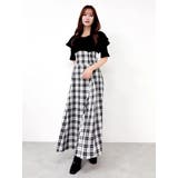 ビッグカラーチェックコルセットワンピース | dazzlin | 詳細画像10 