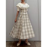 ビッグカラーチェックコルセットワンピース | dazzlin | 詳細画像23 