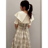 ビッグカラーチェックコルセットワンピース | dazzlin | 詳細画像25 