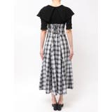 ビッグカラーチェックコルセットワンピース | dazzlin | 詳細画像29 