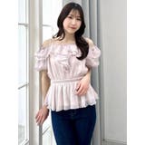 シアーペプラムボリュームオフショルトップス | dazzlin | 詳細画像24