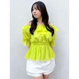 シアーペプラムボリュームオフショルトップス | dazzlin | 詳細画像28