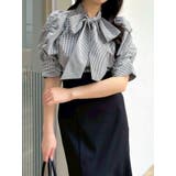 ペプラムタックボウタイブラウス | dazzlin | 詳細画像39