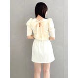 バックリボンビジューニットトップス | dazzlin | 詳細画像14 