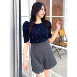 バックリボンビジューニットトップス | dazzlin | 詳細画像18 