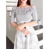 レースオフショルニットトップス | dazzlin | 詳細画像16