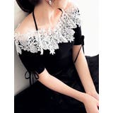 レースオフショルニットトップス | dazzlin | 詳細画像2