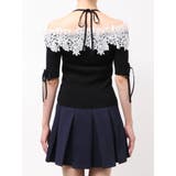 レースオフショルニットトップス | dazzlin | 詳細画像28