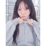 グレー | 【≠ME 谷崎早耶コラボ】レースラインジップスウェット | dazzlin