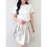 【UV】ラインストーンモチーフコンパクトTシャツ | dazzlin | 詳細画像12 