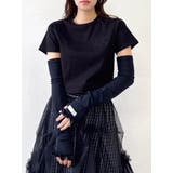 【UV】ラインストーンモチーフコンパクトTシャツ | dazzlin | 詳細画像21 