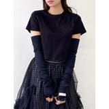 【UV】ラインストーンモチーフコンパクトTシャツ | dazzlin | 詳細画像22 