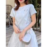 【UV】ラインストーンモチーフコンパクトTシャツ | dazzlin | 詳細画像36 