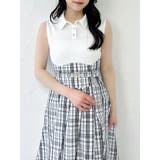 シャツカラーノースリコルセットワンピース | dazzlin | 詳細画像11