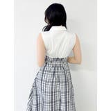 シャツカラーノースリコルセットワンピース | dazzlin | 詳細画像12