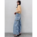 ハイウエスト2wayワイドデニムパンツ | dazzlin | 詳細画像13 