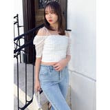 ギャザードロストリボントップス | dazzlin | 詳細画像9
