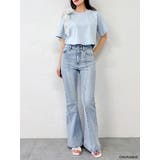 【mofusandコラボ】リボンショルダーロゴTシャツ | dazzlin | 詳細画像17