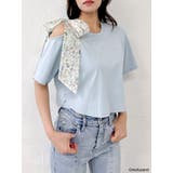 【mofusandコラボ】リボンショルダーロゴTシャツ | dazzlin | 詳細画像18