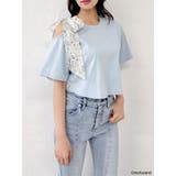 【mofusandコラボ】リボンショルダーロゴTシャツ | dazzlin | 詳細画像21