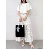 【mofusandコラボ】リボンショルダーロゴTシャツ | dazzlin | 詳細画像3