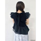 【mofusandコラボ】アシメシアーフリルロゴTシャツ | dazzlin | 詳細画像25