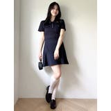 ハーフスリーブカットミニワンピース | dazzlin | 詳細画像9