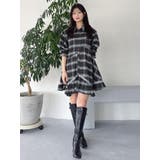 イレヘムティアードシャツミニワンピース | dazzlin | 詳細画像16 
