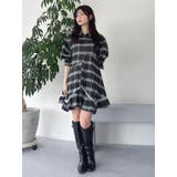 イレヘムティアードシャツミニワンピース | dazzlin | 詳細画像2 