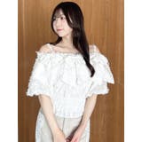 【WEB限定】ラインリボンシャーリングブラウス | dazzlin | 詳細画像1