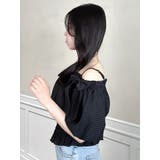 【WEB限定】ラインリボンシャーリングブラウス | dazzlin | 詳細画像19