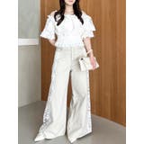 【WEB限定】ラインリボンシャーリングブラウス | dazzlin | 詳細画像4