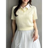 ケーブルポロドッキングトップス | dazzlin | 詳細画像25