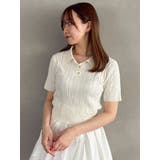 ケーブルポロドッキングトップス | dazzlin | 詳細画像9