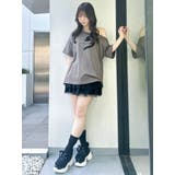 ワンショルフリルリボンビッグTシャツ | dazzlin | 詳細画像10