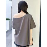ワンショルフリルリボンビッグTシャツ | dazzlin | 詳細画像13