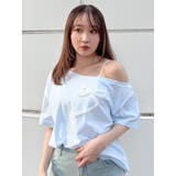 ワンショルフリルリボンビッグTシャツ | dazzlin | 詳細画像18