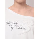 ワンショルフリルリボンビッグTシャツ | dazzlin | 詳細画像23