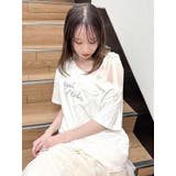 ワンショルフリルリボンビッグTシャツ | dazzlin | 詳細画像6