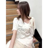 ワンショルフリルリボンビッグTシャツ | dazzlin | 詳細画像7