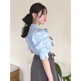 ペプラムタックボウタイブラウス | dazzlin | 詳細画像38