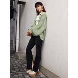 バックスリットカットジャストウエストフレアジーンズ | EMODA | 詳細画像6